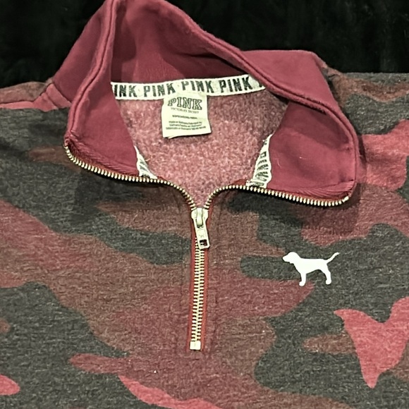 Victoria’s Secret pink pullover with neck zipper - Picture 2 of 7